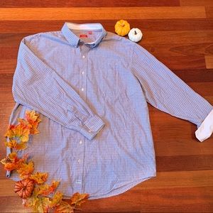 ‼️IZOD Classic-Fit Plaid Oxford Button-Down Shirt